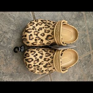 Crocs Leopard print size 7 womens